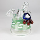 4" Cone bubbler with eye decoration-Assorted Glass Bong Bongzie Smokes