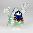 4" Cone bubbler with eye decoration-Assorted Glass Bong Bongzie Smokes