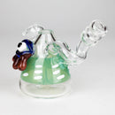 4" Cone bubbler with eye decoration-Assorted Glass Bong Bongzie Smokes