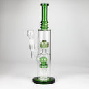 14" Color accented percolator glass bong with ball & Arm diffuser Glass Bong Bongzie Smokes