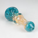 5”Gold Fumed Hand Pipe Pack of 2 [BZS-0092] Glass Pipe Bongzie Smokes