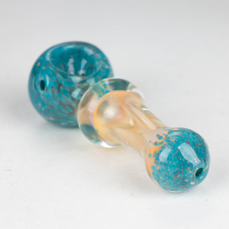 O 4" Gold Fumed Hand Pipe Pack of 2 [BZS-0092]