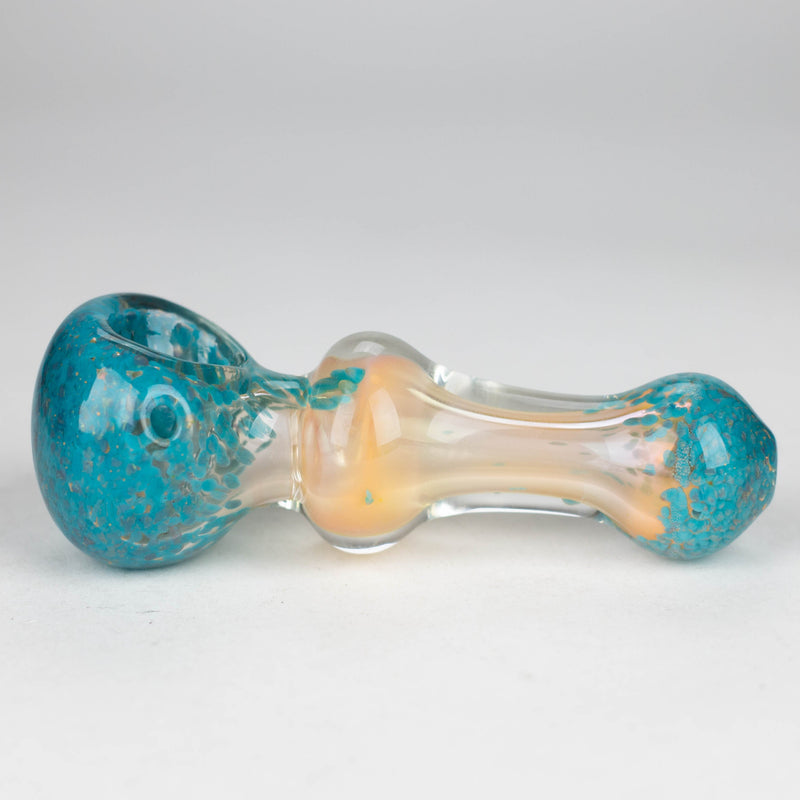 O 4" Gold Fumed Hand Pipe Pack of 2 [BZS-0092]