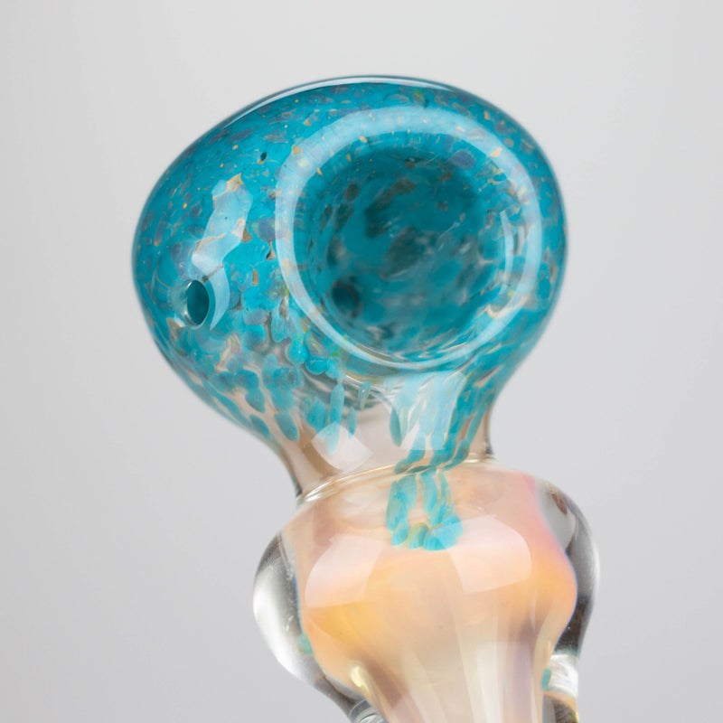 O 4" Gold Fumed Hand Pipe Pack of 2 [BZS-0092]