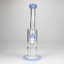 12" color accented bent neck glass bong Glass Bong Bongzie Smokes