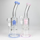12" color accented bent neck glass bong Glass Bong Bongzie Smokes