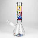Z10" Glass Bong With Abstract Art Design Glass Bong 777 Smoke