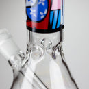 Z10" Glass Bong With Abstract Art Design Glass Bong 777 Smoke