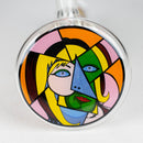 Z10" Glass Bong With Abstract Art Design Glass Bong 777 Smoke Design 2