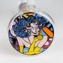 Z10" Glass Bong With Abstract Art Design Glass Bong 777 Smoke Design 3