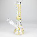 9" Glow In The Dark 4mm glass bong [S60] Glass Bong Super Supplys Inc