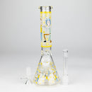 9" Glow In The Dark 4mm glass bong [S60] Glass Bong Super Supplys Inc