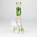9" Glow In The Dark 4mm glass bong [S60] Glass Bong Super Supplys Inc Design C
