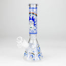 9" Glow In The Dark 4mm glass bong [S60] Glass Bong Super Supplys Inc Design G