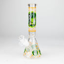 9" Glow In The Dark 4mm glass bong [S60] Glass Bong Super Supplys Inc Design J