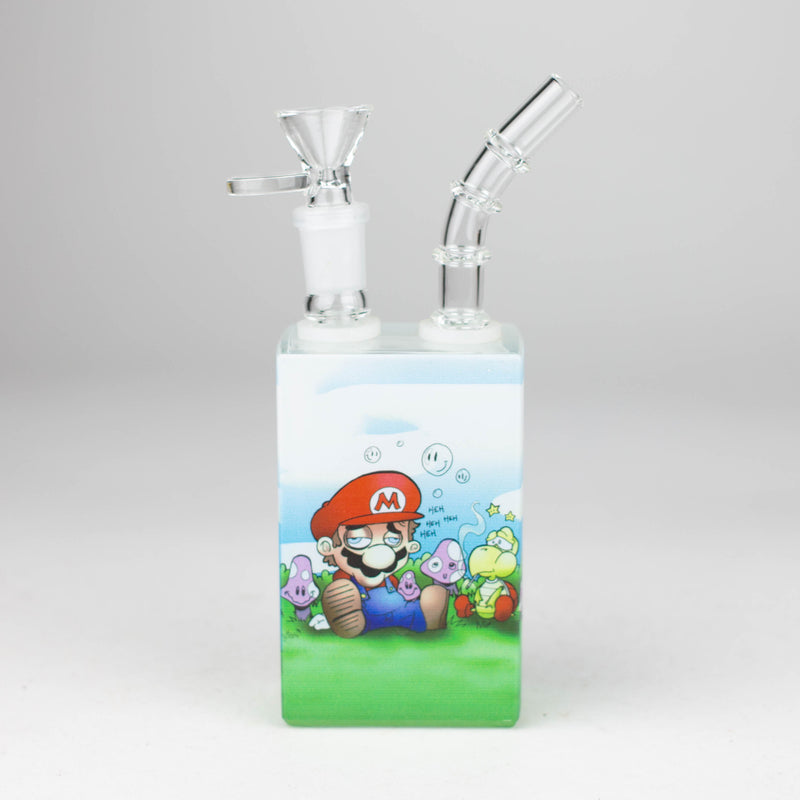 O 7.5" Juicy Box Cartoon Glass Bong