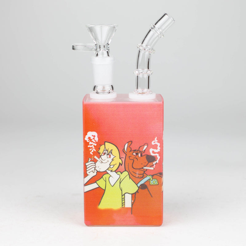 O 7.5" Juicy Box Cartoon Glass Bong