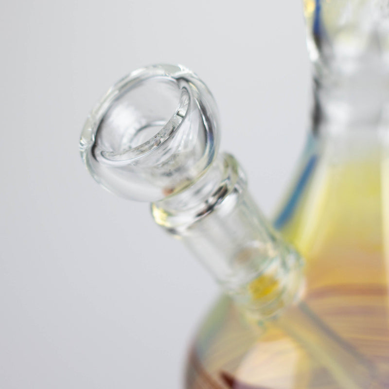 O 8" Glod fumed glass pipe