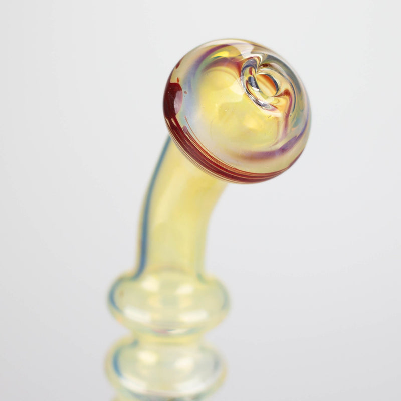 O 8" Glod fumed glass pipe