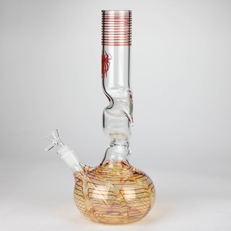 O Xtreme | 12" Zig Zag glass water bong [AK822]