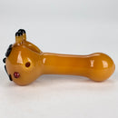 4" Cat design thick glass pipe [XTR1034] Glass Pipe Canadian Distributor