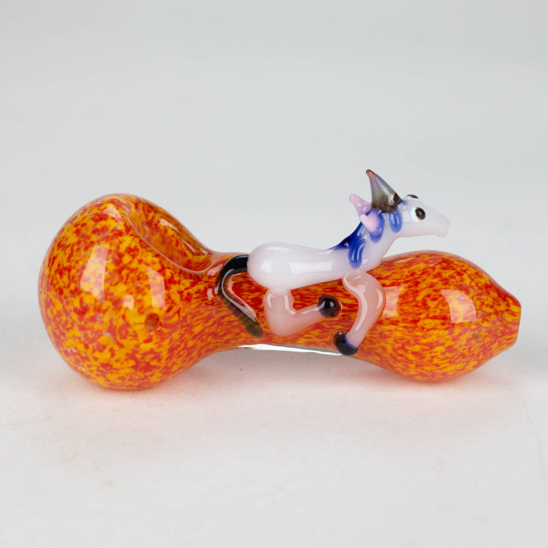 O 5" Unicorn thick glass pipe [XTR1056]