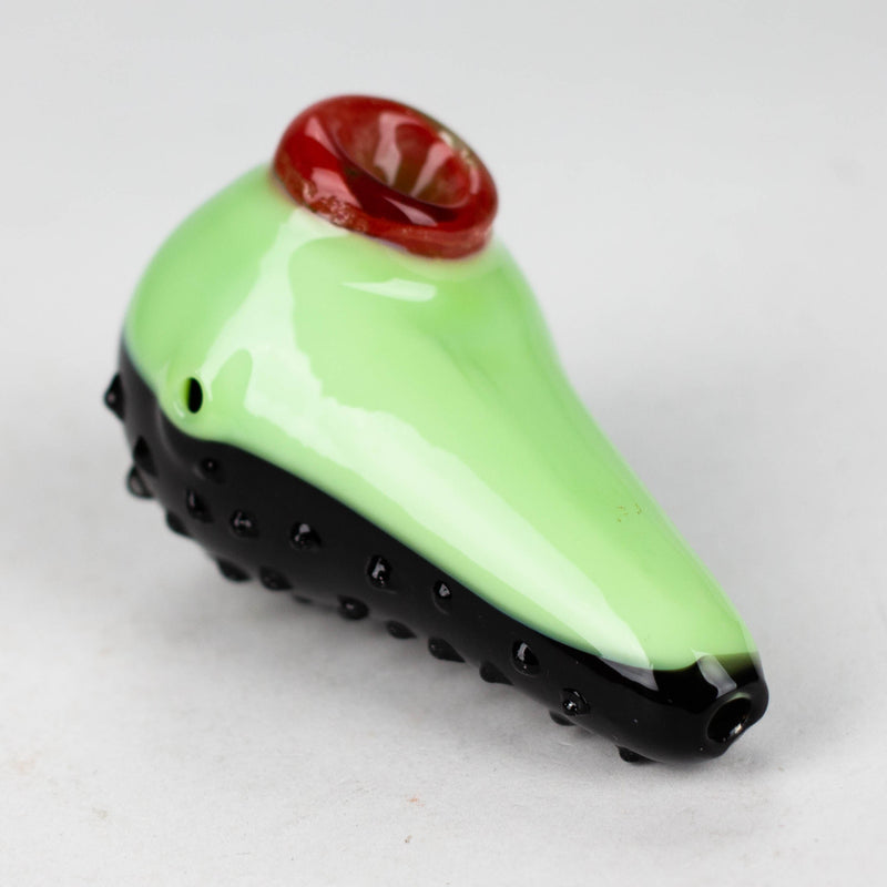 O 4" Guava thick glass pipe [XTR1057]