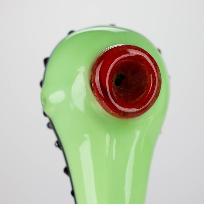 O 4" Guava thick glass pipe [XTR1057]