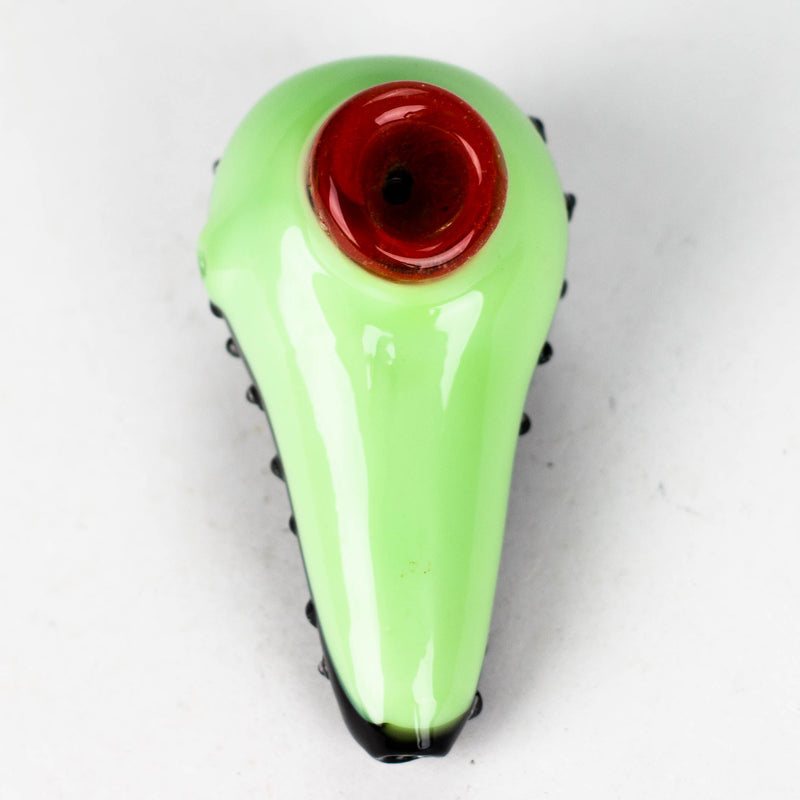 O 4" Guava thick glass pipe [XTR1057]