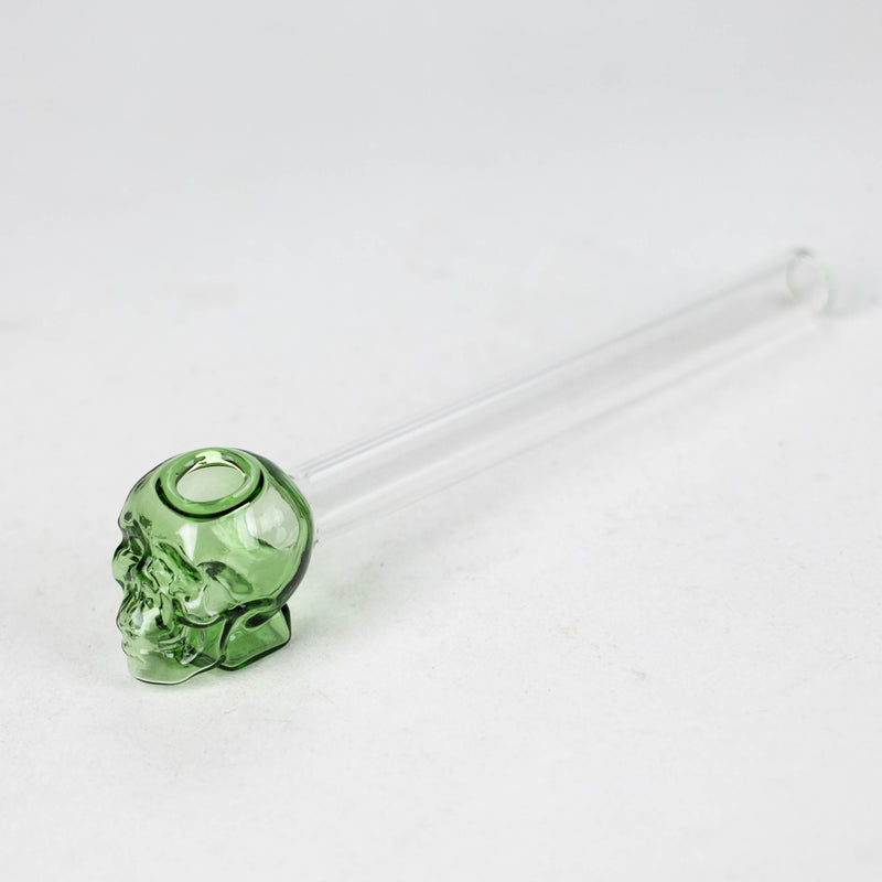 O 5" GLASS Skull oil burnerpipe [AC238-S]