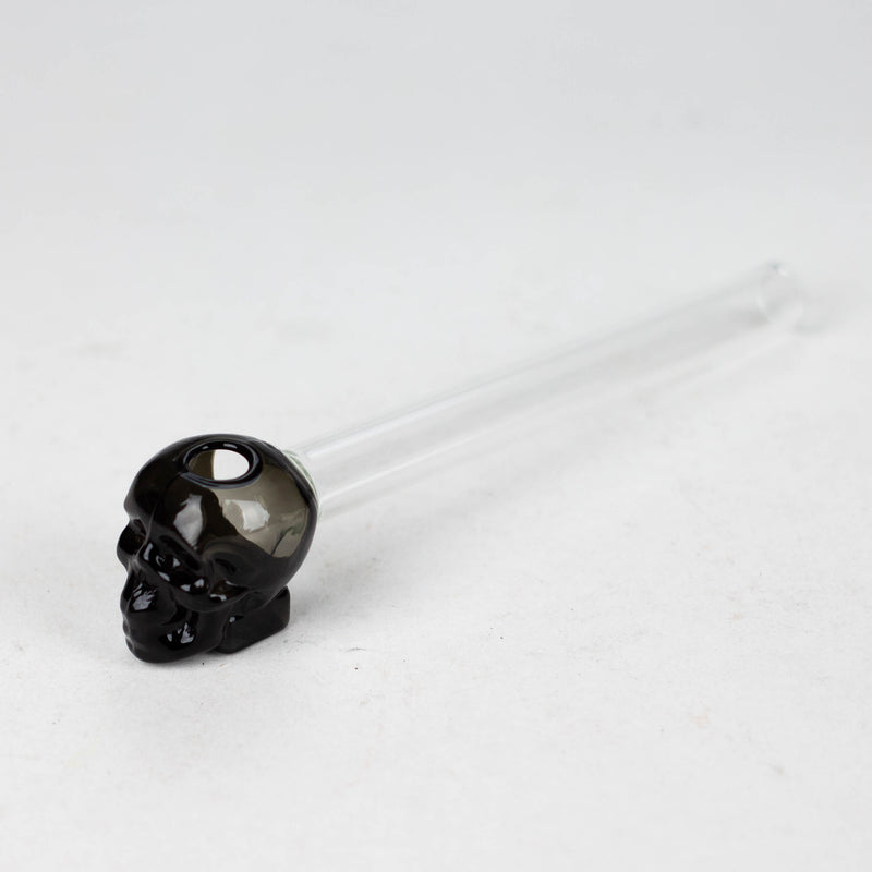 O 5" GLASS Skull oil burnerpipe [AC238-S]