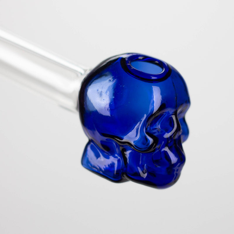 O 5" GLASS Skull oil burnerpipe [AC238-S]