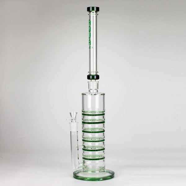 O AQUA | 21 " 2-in-1 Multi level honeycomb diffuser glass bong [AQUA019]