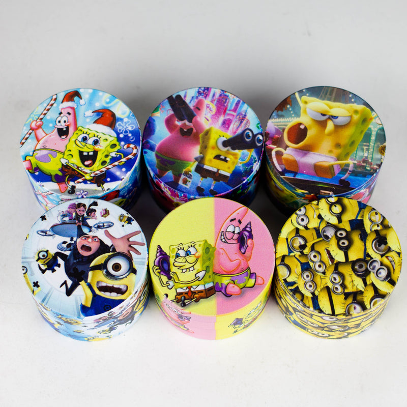 O Dia 63mm*44mm 4 Parts Cartoon Grinder Box Of 6