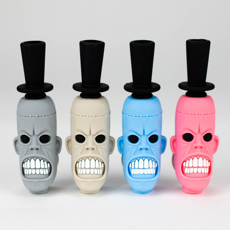 O 3.6" Silicone Zombie hand pipe