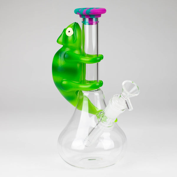 O 8.5" chameleon glass beaker water pipe