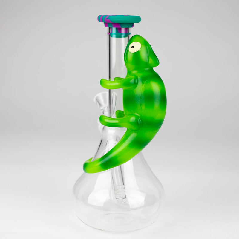 O 8.5" chameleon glass beaker water pipe