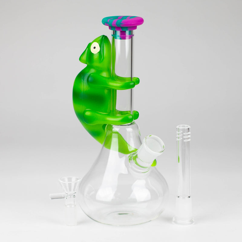 O 8.5" chameleon glass beaker water pipe