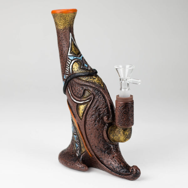 O 7.8“ Vinyl indian elements water pipe