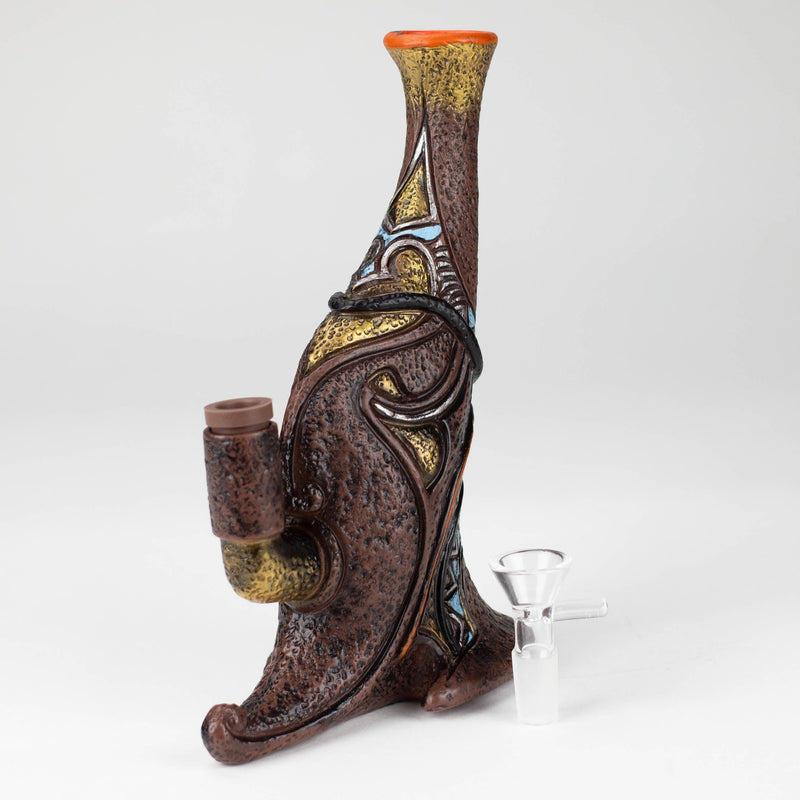 O 7.8“ Vinyl indian elements water pipe