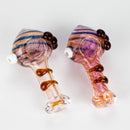 4.5" Gold Fumed Hand Pipe Pack of 2 Glass Pipe Bongzie Smokes