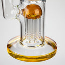 16" straight tube glass water bong with tree-arm percolator and diffuser Glass Bong Bongzie Smokes