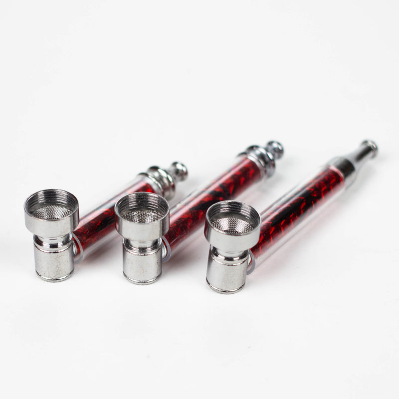 Metal Pipe with Screen Box of 12 Metal Pipe 777 Smoke