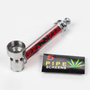 Metal Pipe with Screen Box of 12 Metal Pipe 777 Smoke