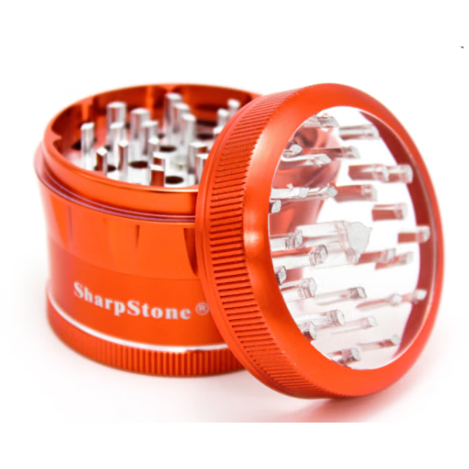 O SharpStone® | V2 CLEAR TOP 4 PIECE GRINDER 2.5 [ GRI905 ]