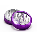 SharpStone® | CLEAR TOP 2 PIECE HERB GRINDER - 2.2" [ GRI906 ] Regular Grinder NIBO Distribution PURPLE
