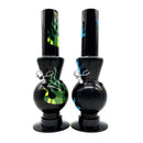 12" BLACK Acrylic Water Pipe Bong , Assorted Pattern Color ( PIP280 ) Acrylic Bong NIBO Distribution