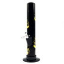 12" BLACK Acrylic Water Pipe Bong , Assorted Pattern Color ( PIP280 ) Acrylic Bong NIBO Distribution