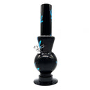 12" BLACK Acrylic Water Pipe Bong , Assorted Pattern Color ( PIP280 ) Acrylic Bong NIBO Distribution