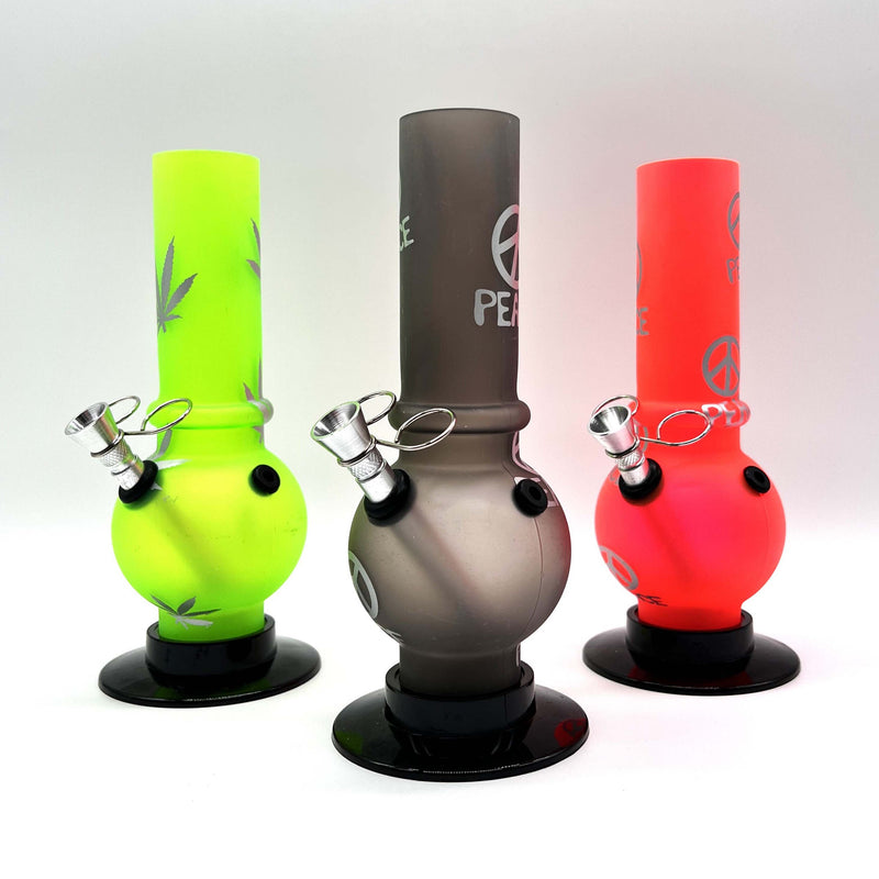 O 8" Acrylic Water Pipe Bong FBM02 ( PIP545 )